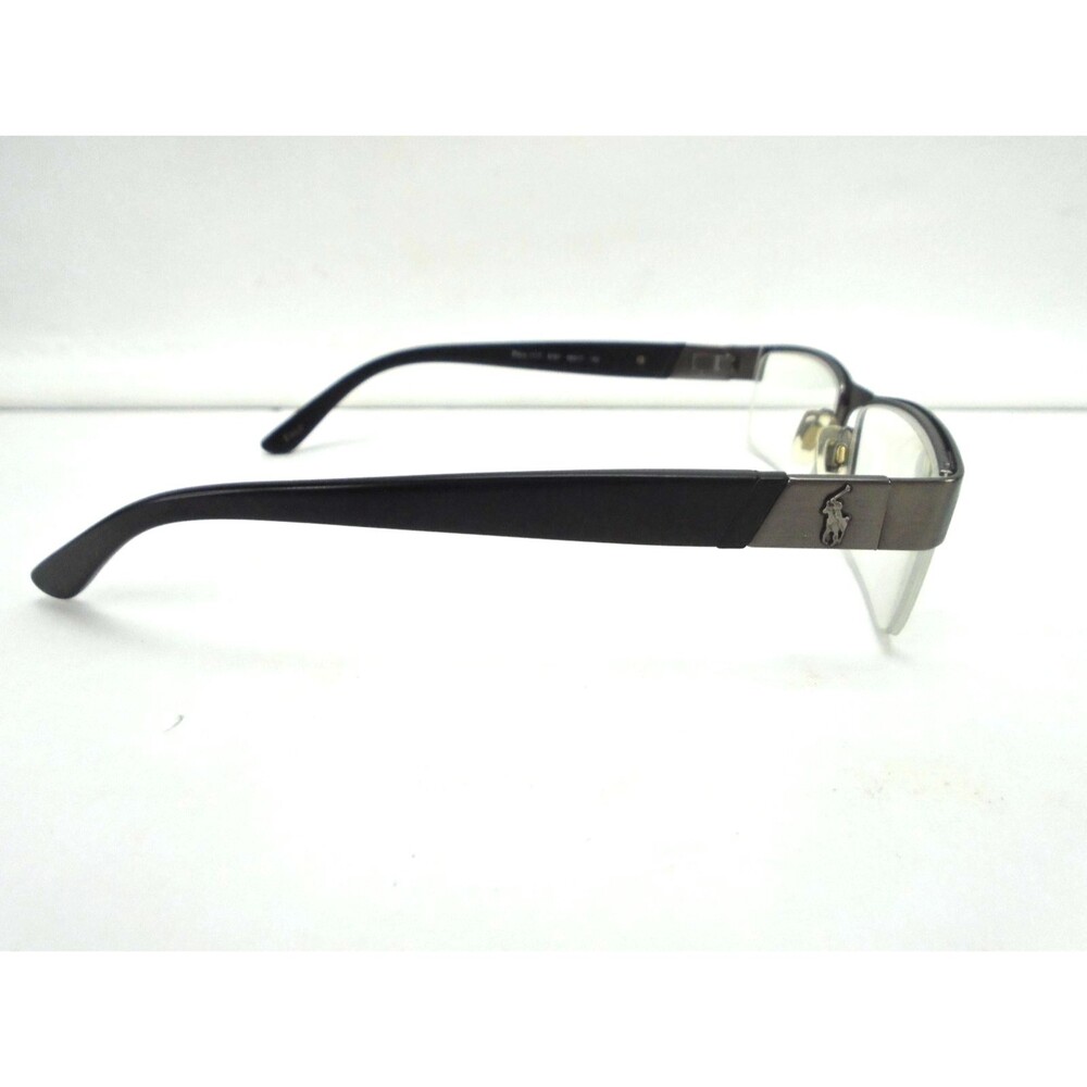 Polo Ralph Lauren Eyeglasses PH1117 9157 Gunmetal Black Half Rim Italy 56-17 140 - Picture 7 of 9